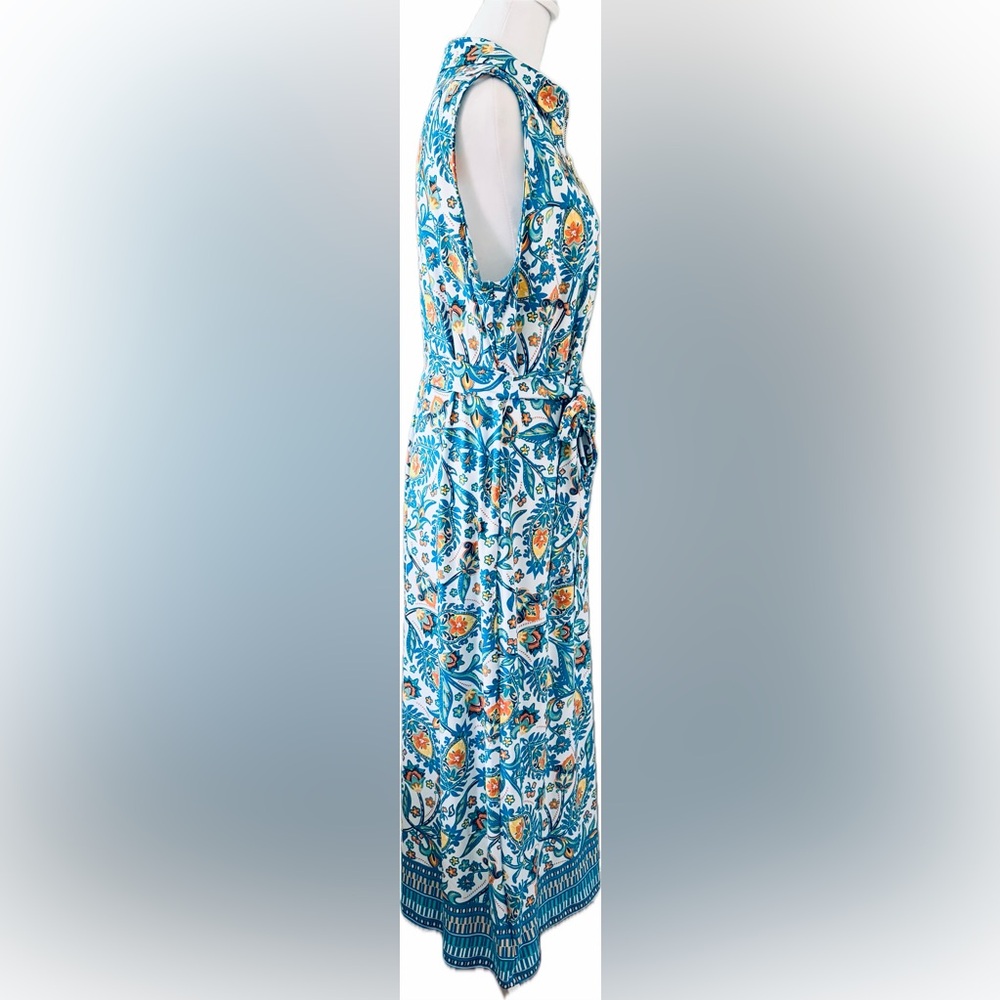 MSK Vibrant Colorful Maxi Dress Size Large - Picture 2 of 8